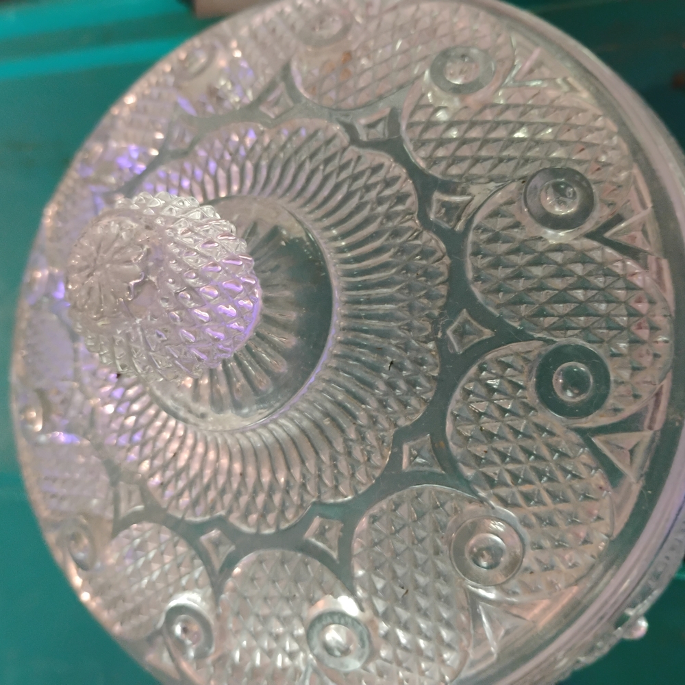 Avon Gray Serveware Plate with Intricate Design